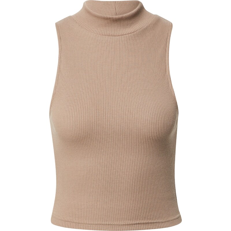 A LOT LESS Vyšívaný top Camille béžová / tmavošedá 54225934