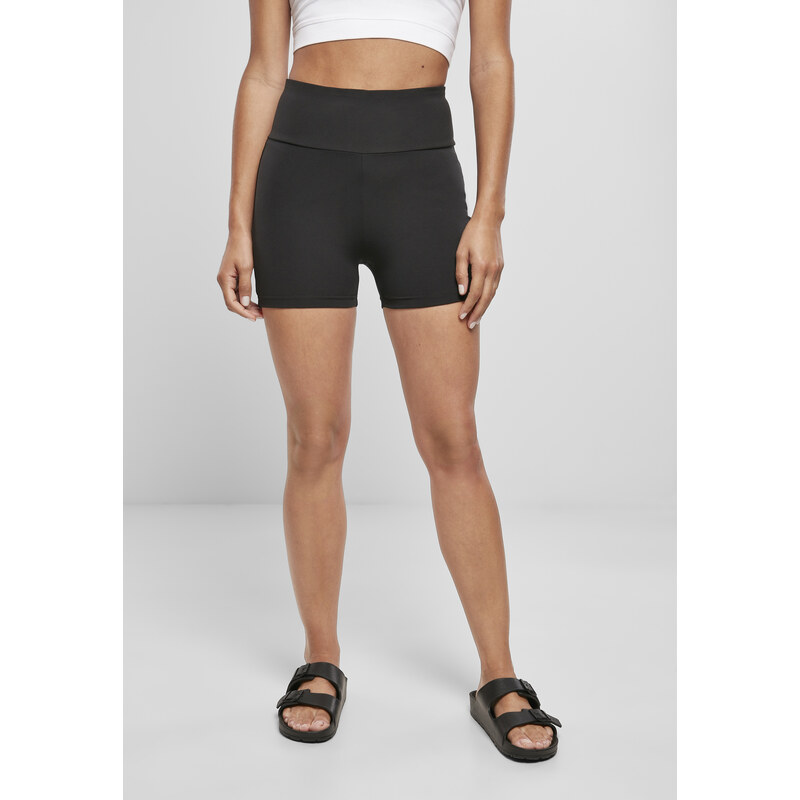 Urban Classics Womens High Waist Short Cycle Hot Pants Black 50605087