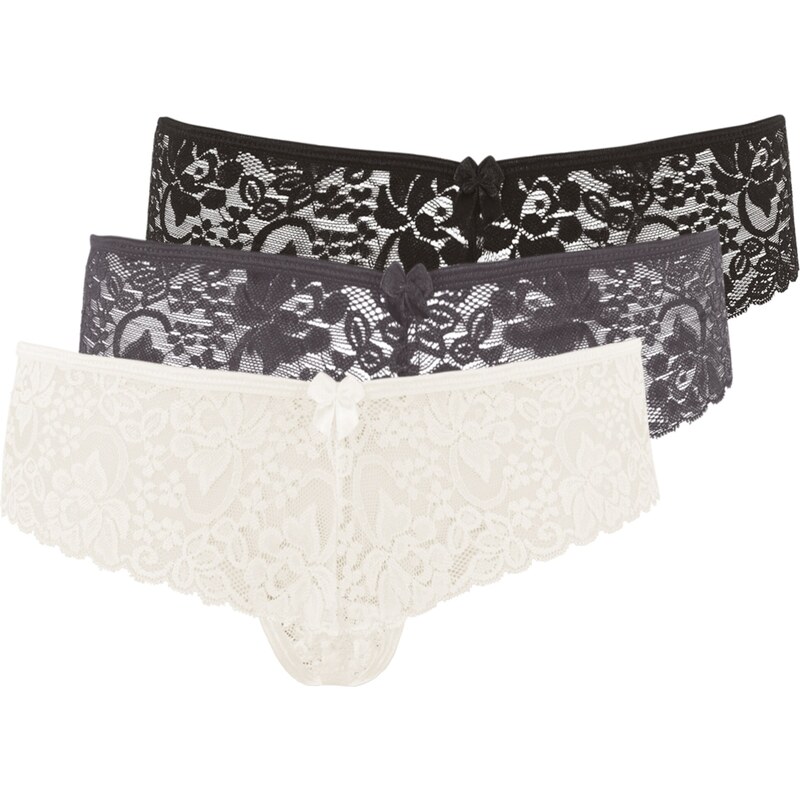 LASCANA Tangá krémová / sivá / čierna 54220837