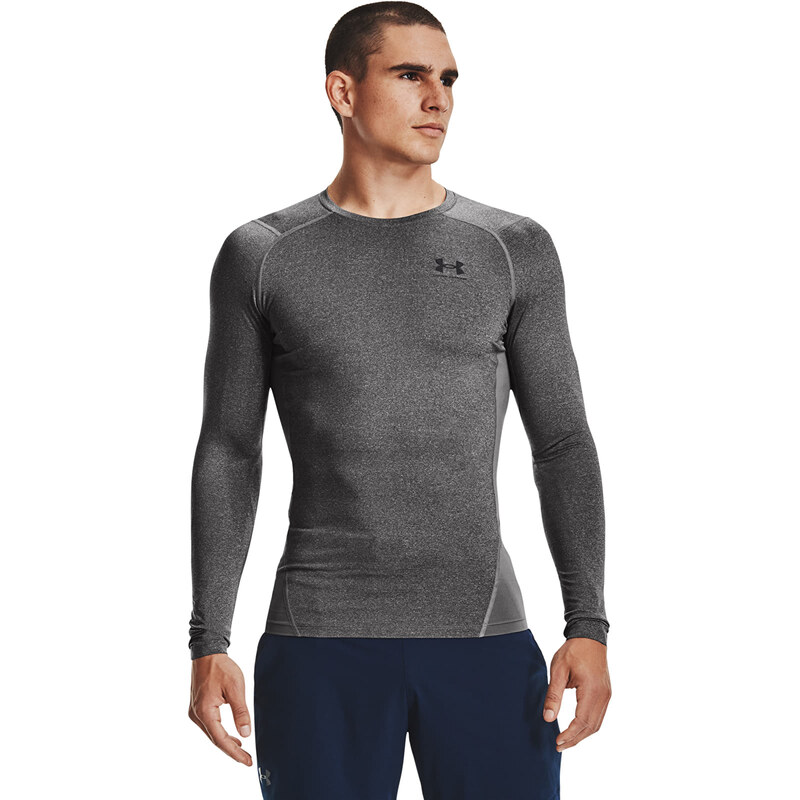 Tričko Under Armour Hg Armour Comp LS Carbon Heather/ Black XS 54959341
