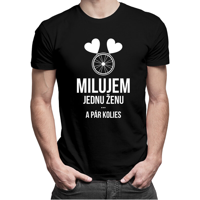 E-shop Garibald Milujem jednu ženu a pár kolies - Pánske tričko s