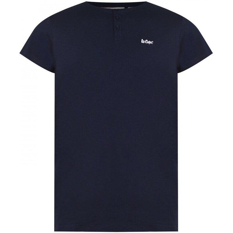 Lee Cooper Essentials 3 Button pánske tričko Navy