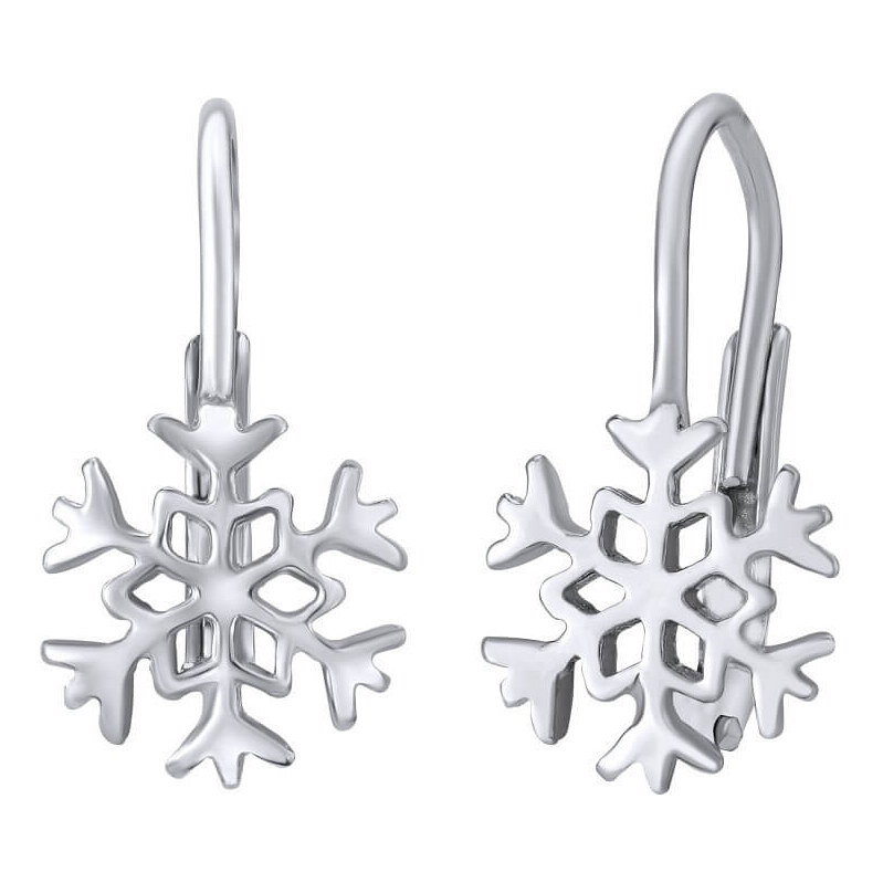 Silvego Strieborné náušnice Snehová vločka SILVEGOB70566 66587294