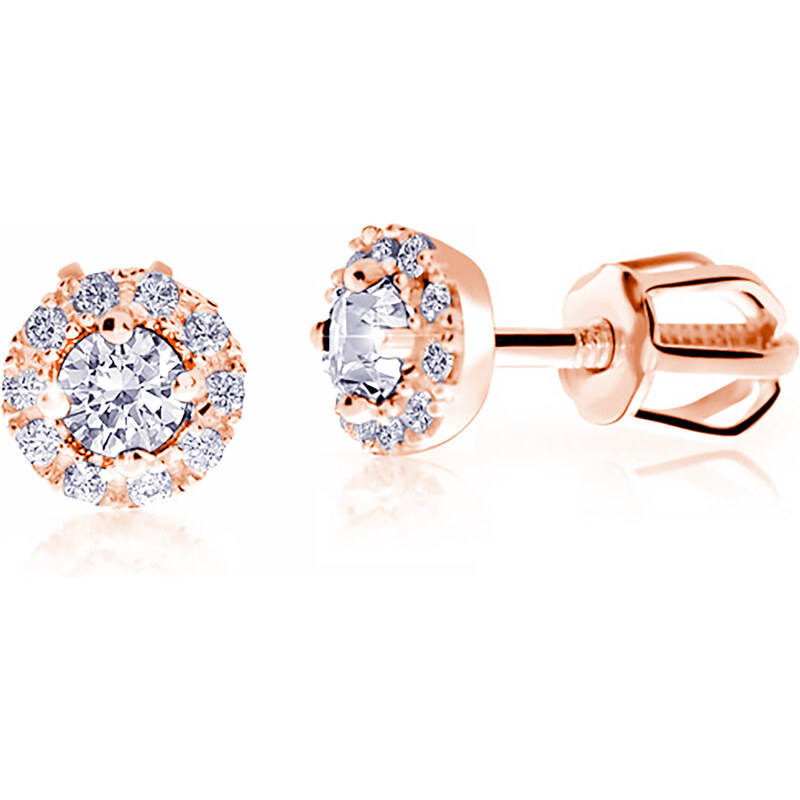 Cutie Jewellery Nežné kôstkové náušnice z ružového zlata Z9002-3100-30 66591198