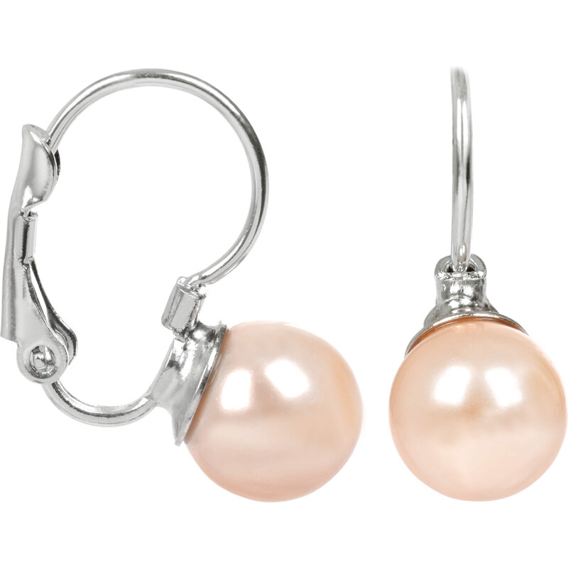 Levien Pôvabné náušnice s perličkou Pearl Peach 66583144