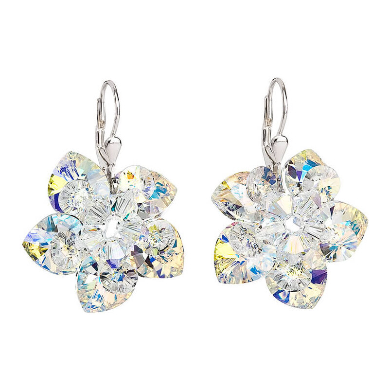Evolution Group Náušnice kvety 31130.2 krystal ab 66582139