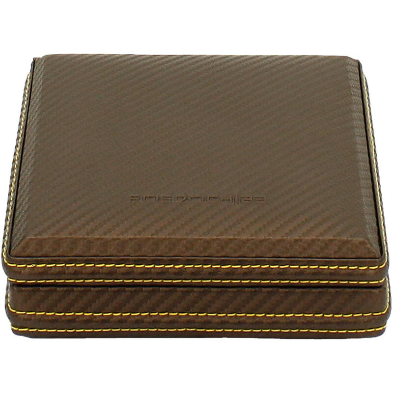 Friedrich Lederwaren Hnedá kazeta na manžetové gombíky Carbon 32053-8 66594749