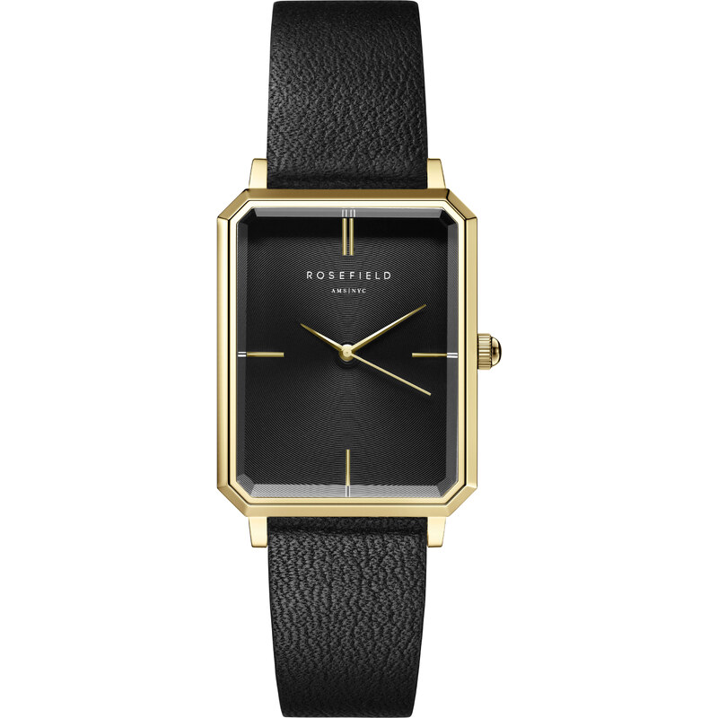 Rosefield The Elles Black Sunray Black Leather Gold OBSBG-O49 66582546