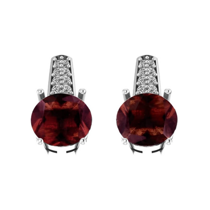 Beneto Exclusive Strieborné náušnice s granátmi GRAAGUC1929 66591595