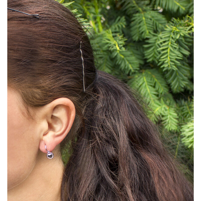 Beneto Detské strieborné srdiečkové náušnice AGUC1767D 66592552