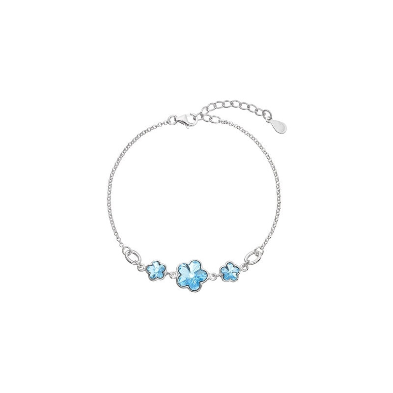 Evolution Group Strieborný náramok s kryštálmi Swarovski Blue 33112.3 66579639