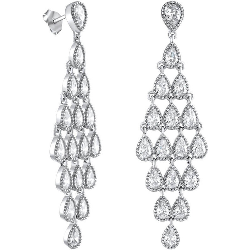 Silvego Trblietavé strieborné náušnice MWE13983A 66590132