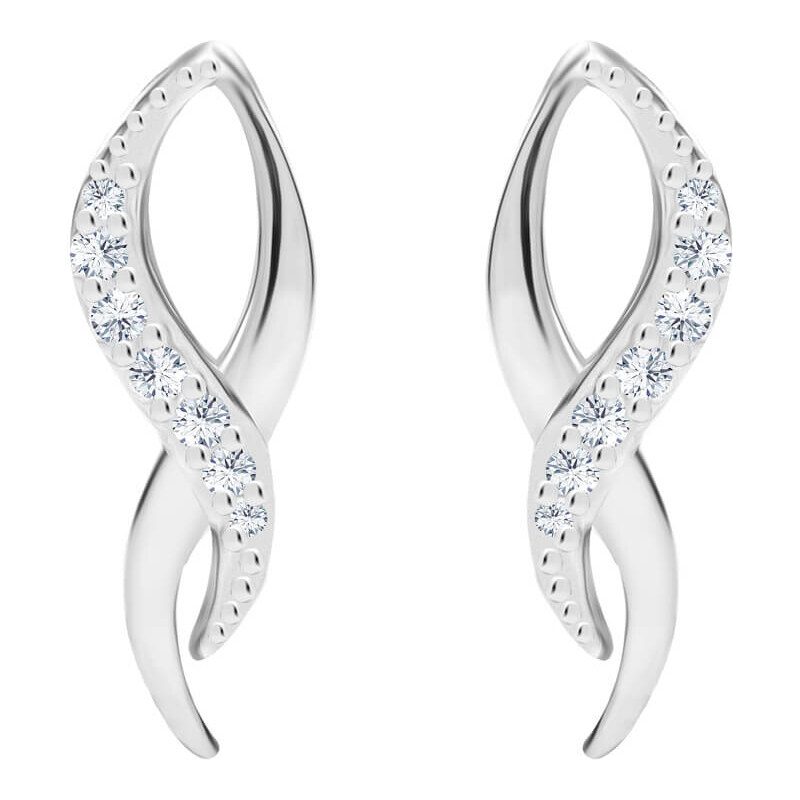 Preciosa Strieborné náušnice s kubickou zirkónia Vanua 5305 00 66593465