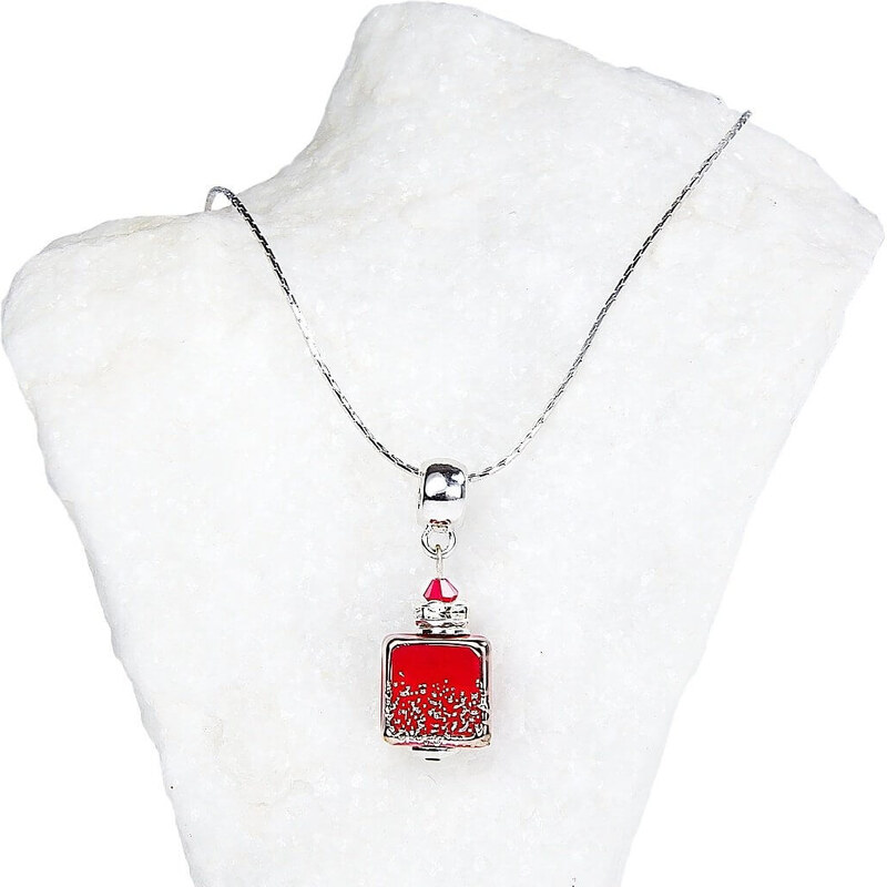 Lampglas Elegantný dámsky náhrdelník Bitter Days s perlou Lampglas 66588934