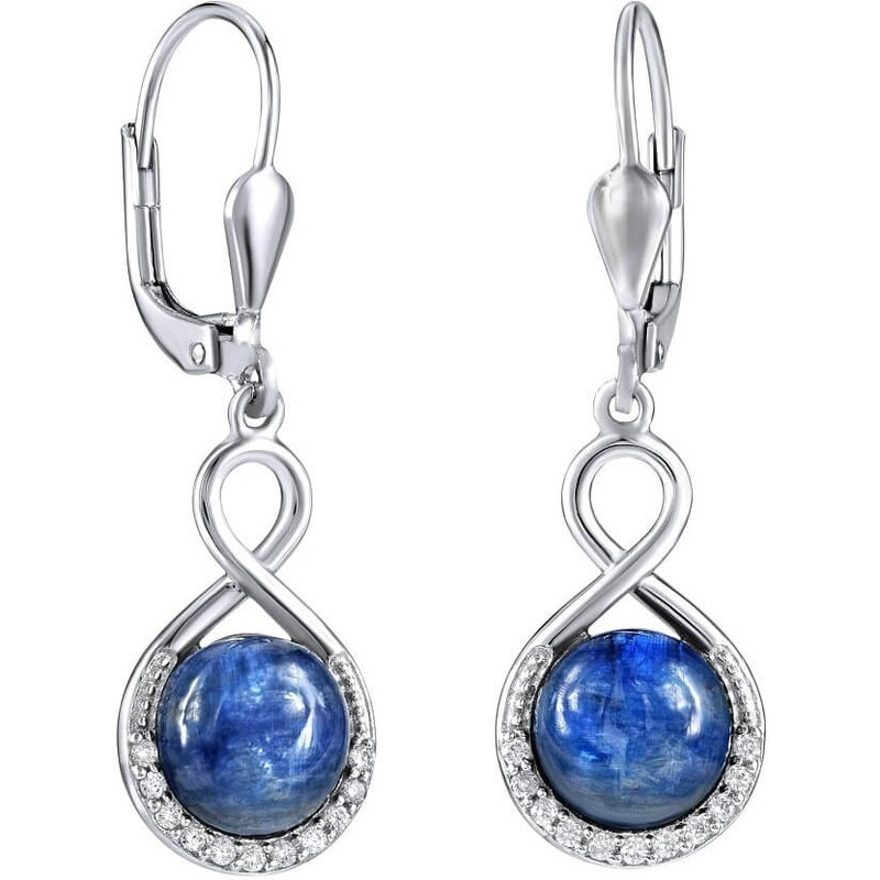 Silvego Strieborné náušnice s prírodným Kyanit JST14710KE 66584647