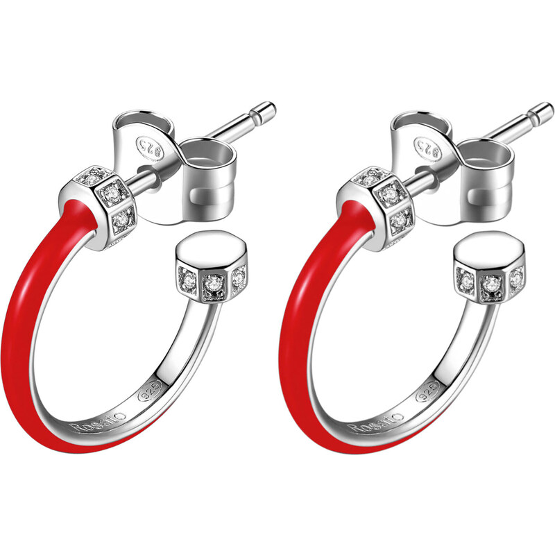 Rosato Strieborné kruhové náušnice so zirkónmi Storie RZO004 66578335