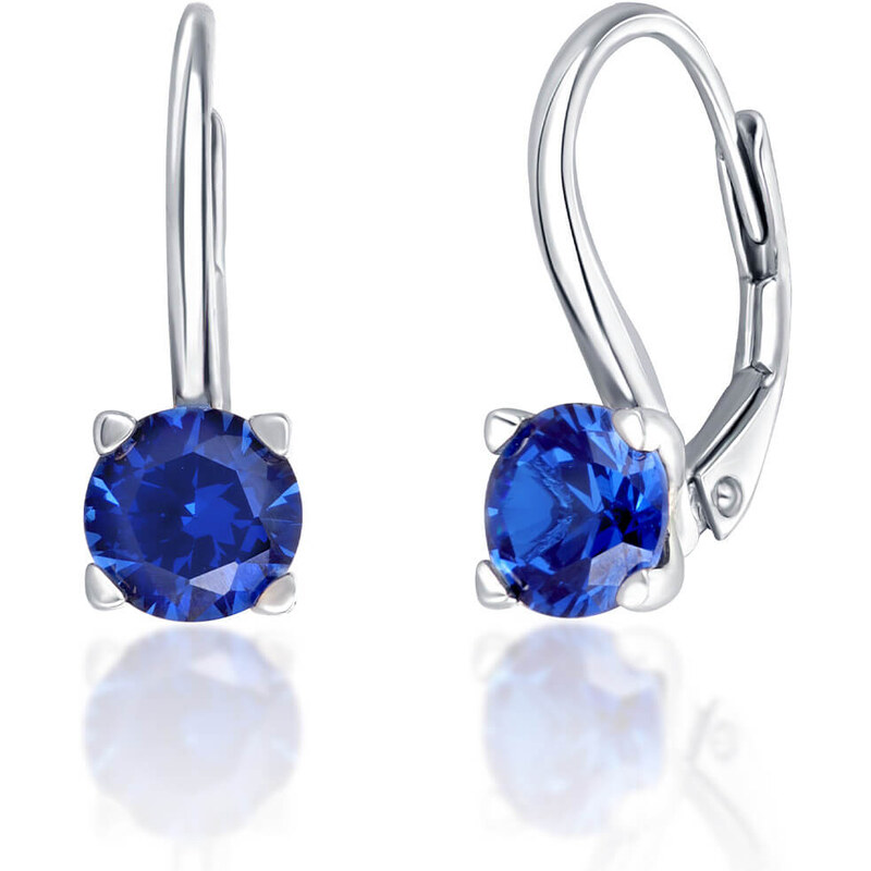 JVD Strieborné náušnice s modrými zirkónmi SVLE0503XF3M108 66584123