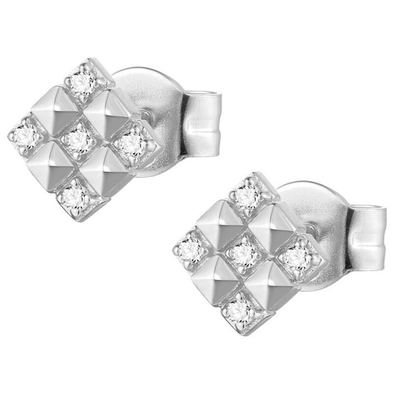 Rosato Trblietavé strieborné náušnice cubic RZO038 66588643