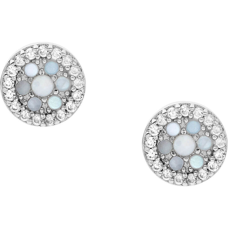 Fossil Strieborné náušnice kôstky Elliot JFS00518040 66593021