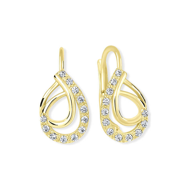 Soliter Zlaté náušnice s kryštálmi 239 001 01065 66590331