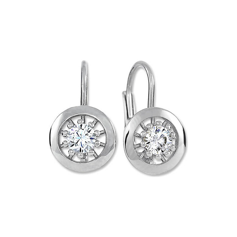 Soliter Pôvabné strieborné náušnice s kryštálmi 436 001 00531 04 66582233