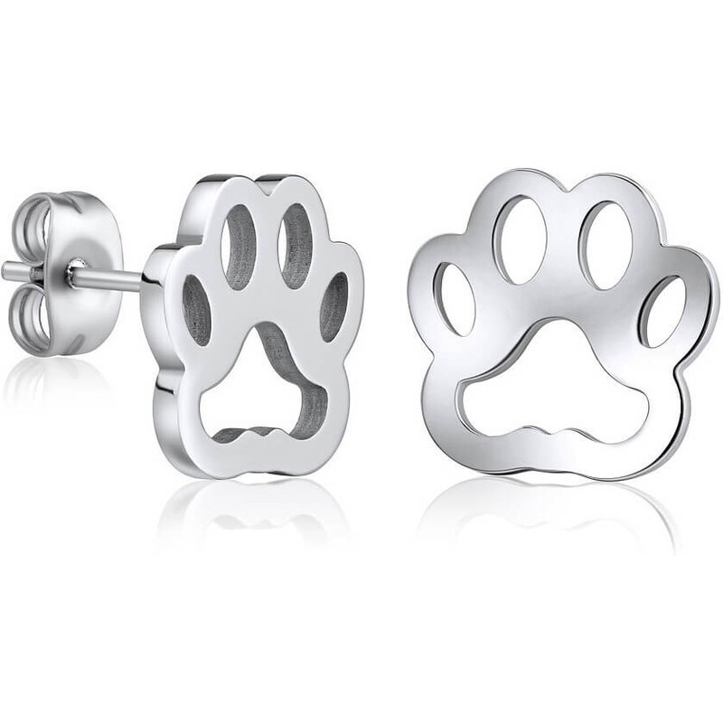 Silvego Oceľové náušnice Labky KMM86572 66578494