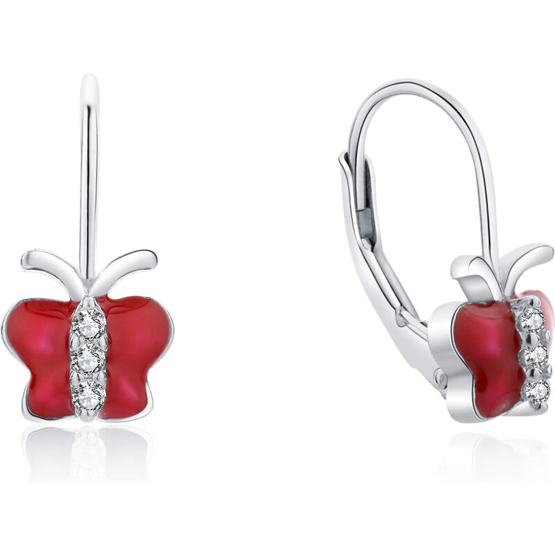 MOISS Nežné strieborné náušnice Motýliky E0000670 66590399