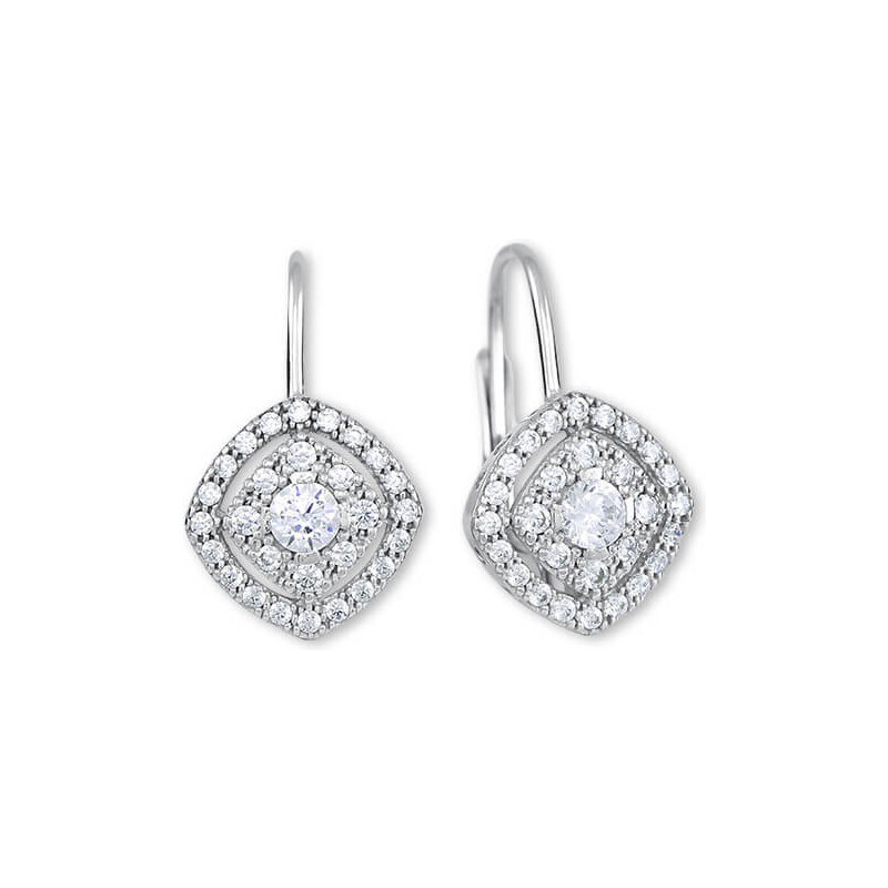 Soliter Nežné strieborné náušnice s kryštálmi 436 001 00574 04 66579896