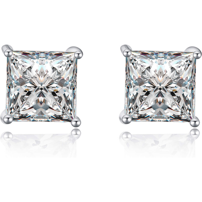 MOISS Elegantné kôstkové náušnice so zirkónmi E00014 0,7 x 0,7 cm 66582466