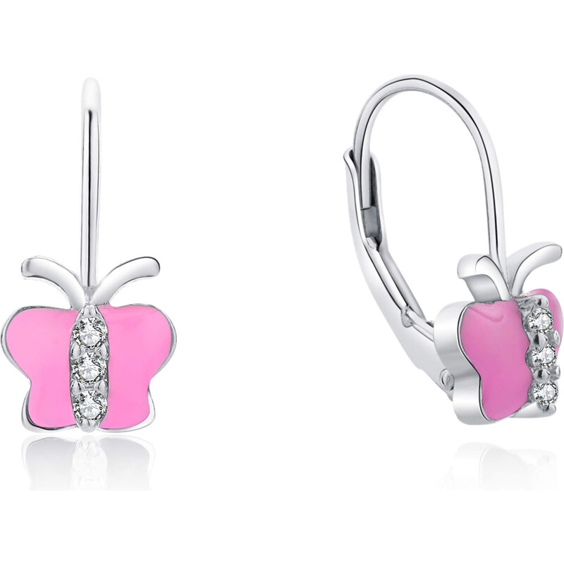 MOISS Nežné strieborné náušnice Motýliky E0000142 66587271