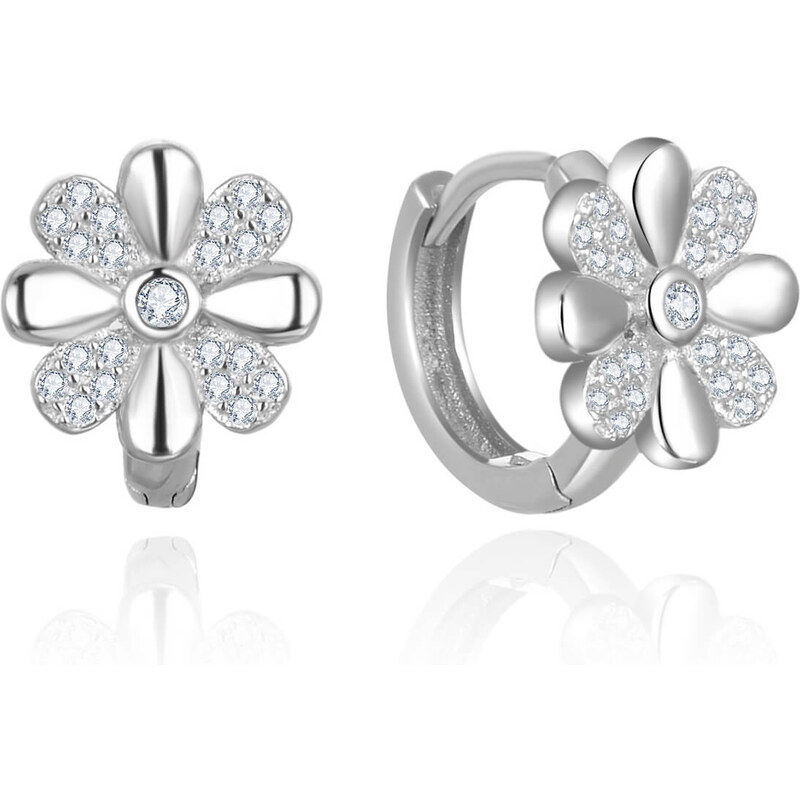 Beneto Pôvabné kruhové náušnice so zirkónmi AGUP2621 66586924