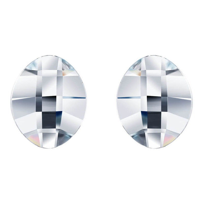 Preciosa Pôvabné strieborné náušnice kôstky Devotion s českým 66587703