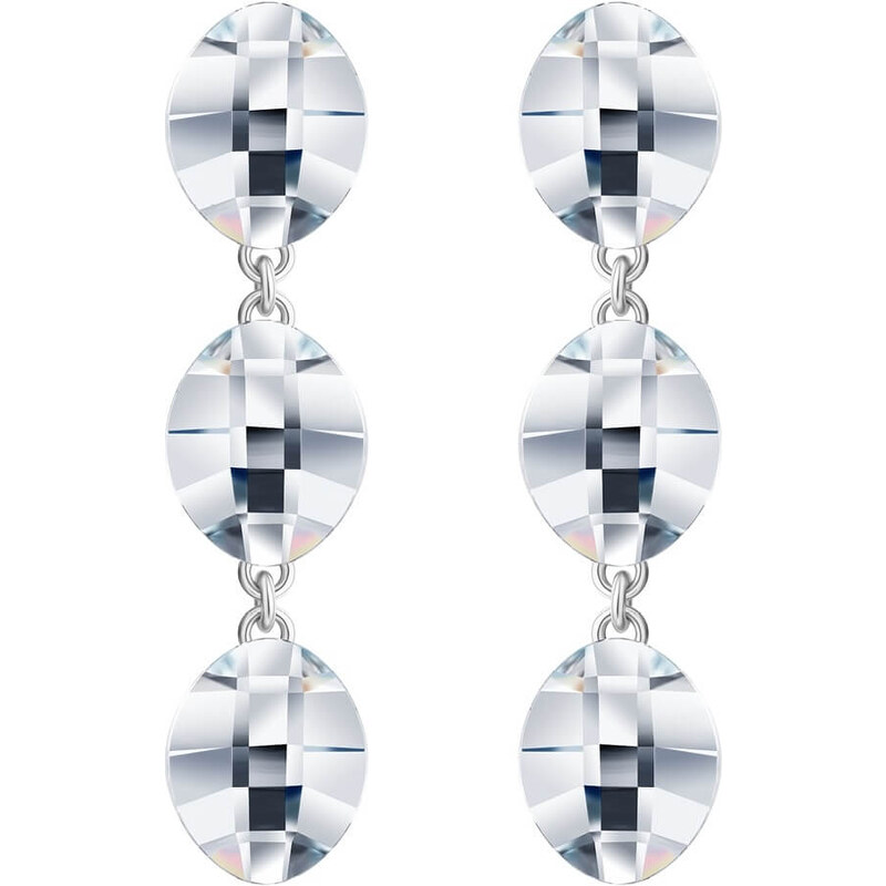 Preciosa Luxusné strieborné náušnice Devotion s českým krištáľom 66585008