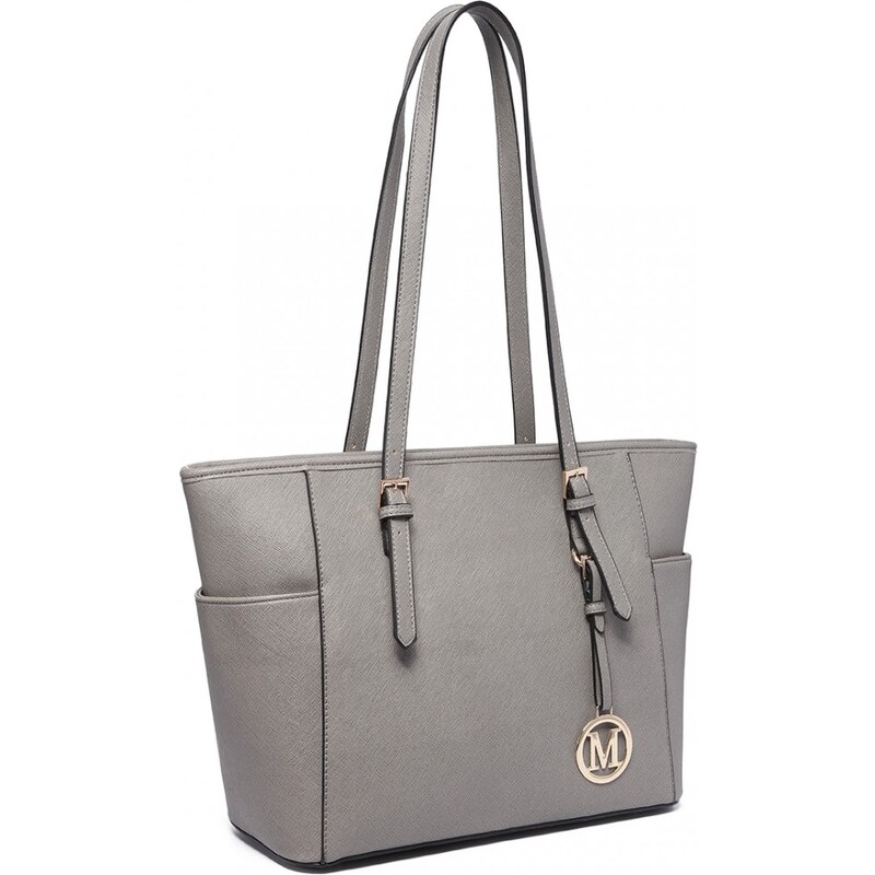 Miss Lulu taška s nastaviteľnou rukoväťou LM1642 - sivá 65235682