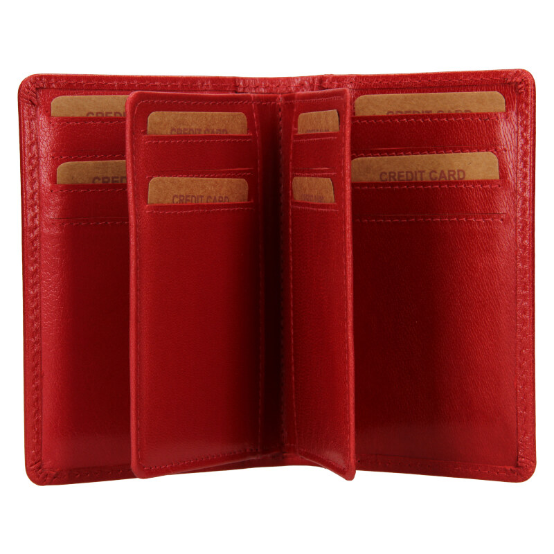 Lagen Kožená dokladovka V-260 červená 62015674