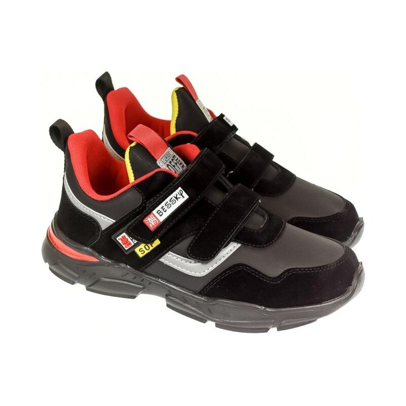 PUR Detské čierne tenisky BESSKY DUANE 25158615