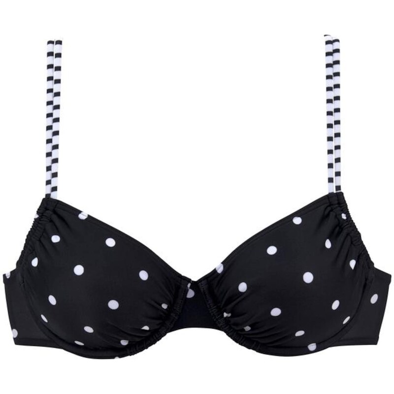 s.Oliver Bikinový top Audrey čierna / biela 54226055