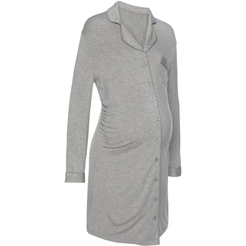 LASCANA Nočná košieľka sivá melírovaná 54223727