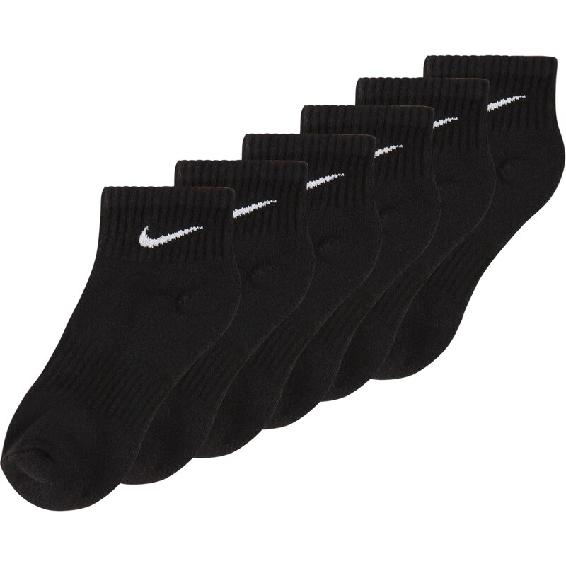 NIKE Športové ponožky čierna / biela 25325149