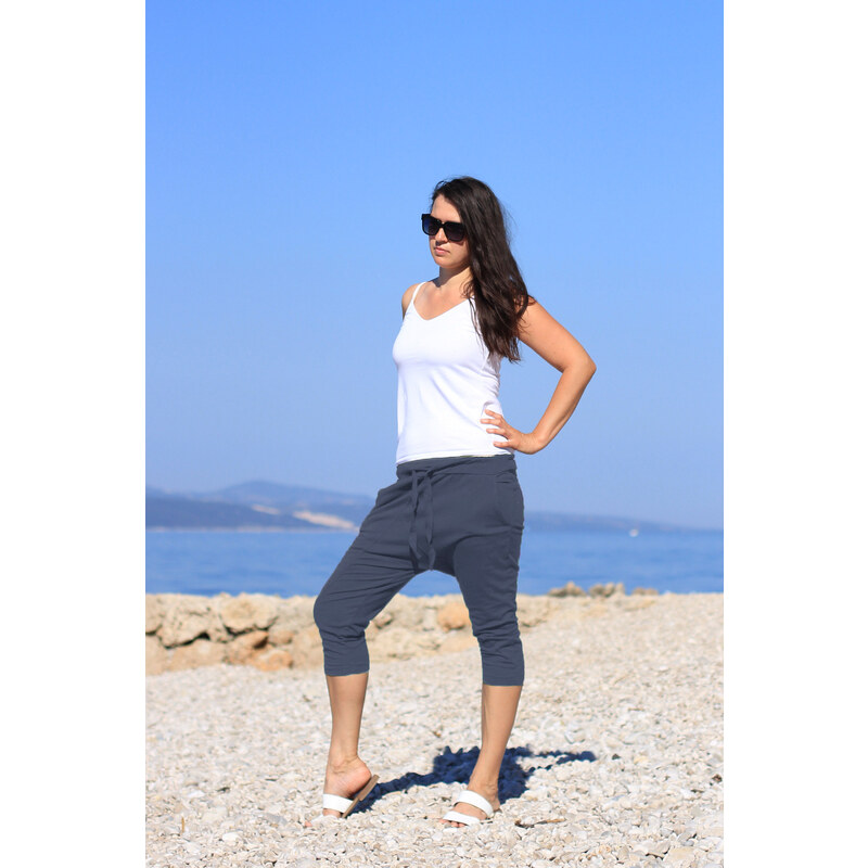 Glara Dámske 3/4 baggy nohavice 25193526