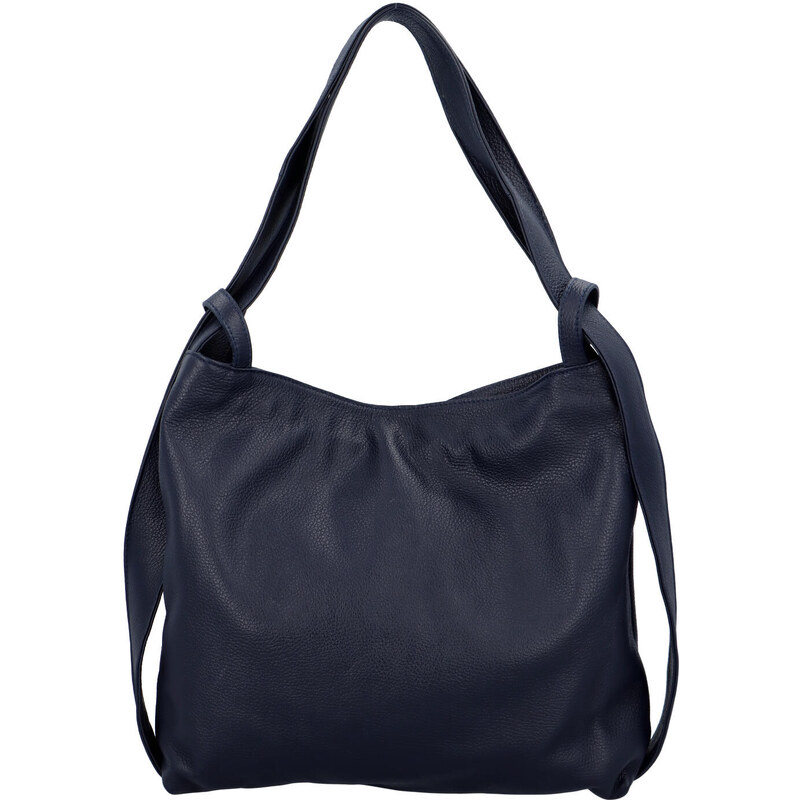 Dámska kožená kabelka cez rameno tmavo modrá - ItalY Armáni tmavo 25217152