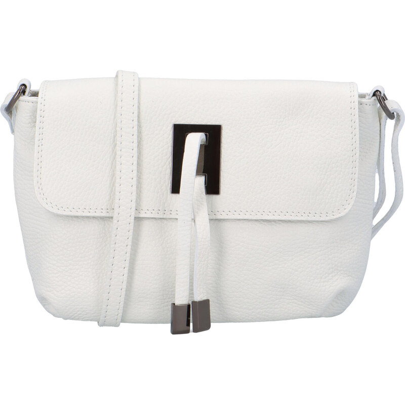 Dámska kožená crossbody kabelka biela - ItalY Porta biela 25217137
