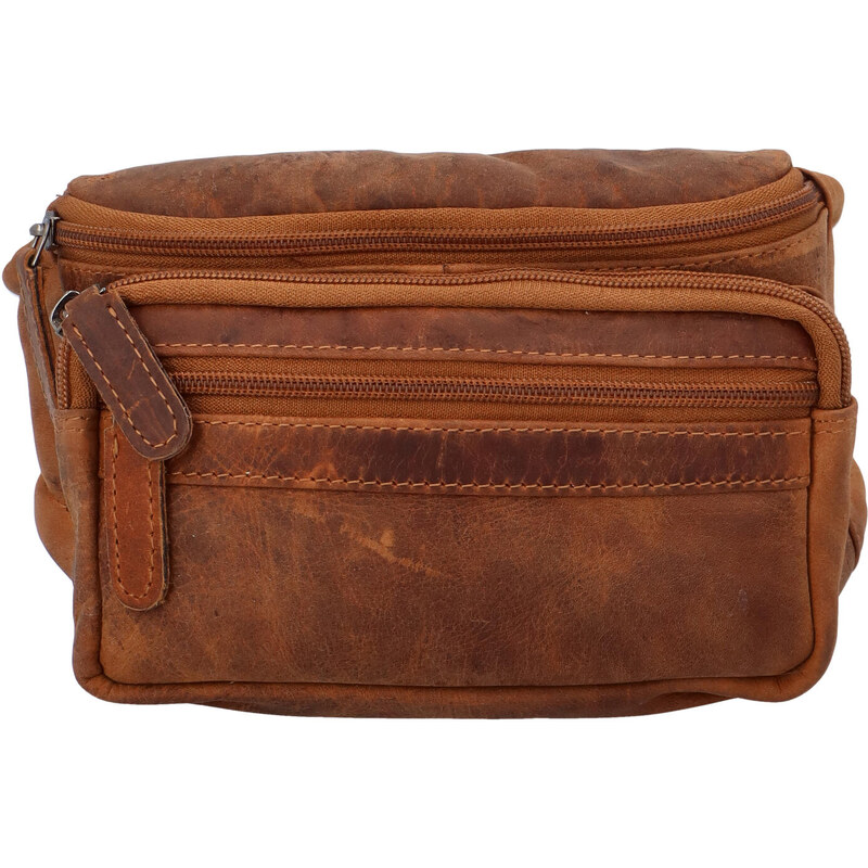 Delami Vera Pelle Pánska kožená oblička Greenwood Thomas, svetlo hnedá 66562979