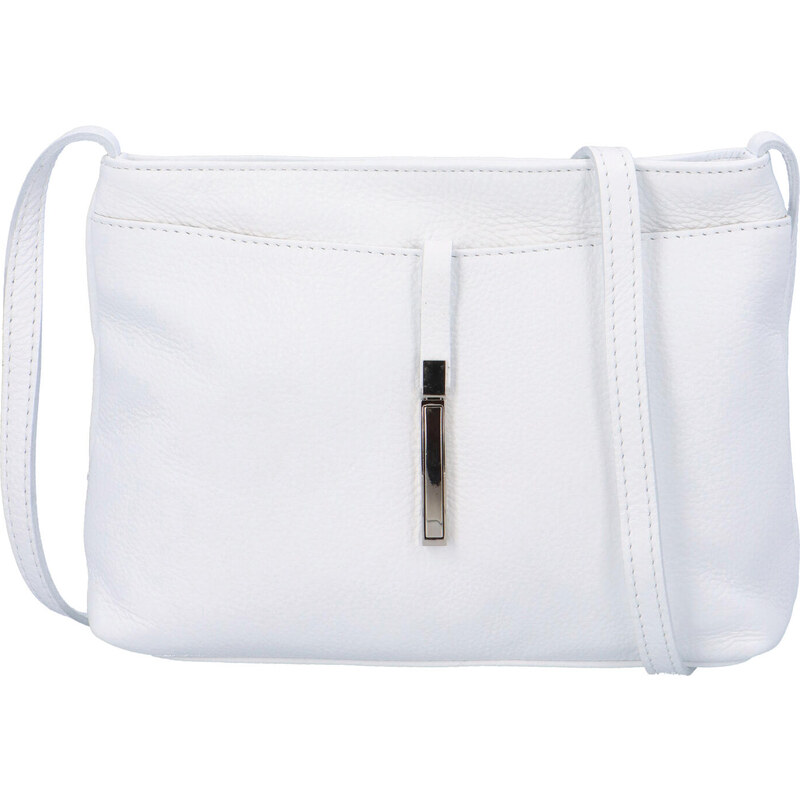 Dámska kožená crossbody kabelka biela - ItalY Eneta biela 25217160