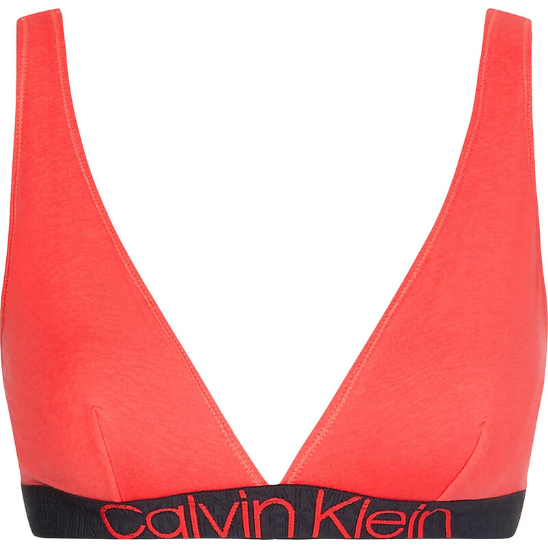 CALVIN KLEIN - punch pink color unlined triangle podprsenka 25217274