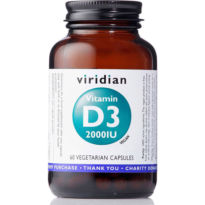 VIRIDIAN Vitamin D3 2000iu 60 kapsúl