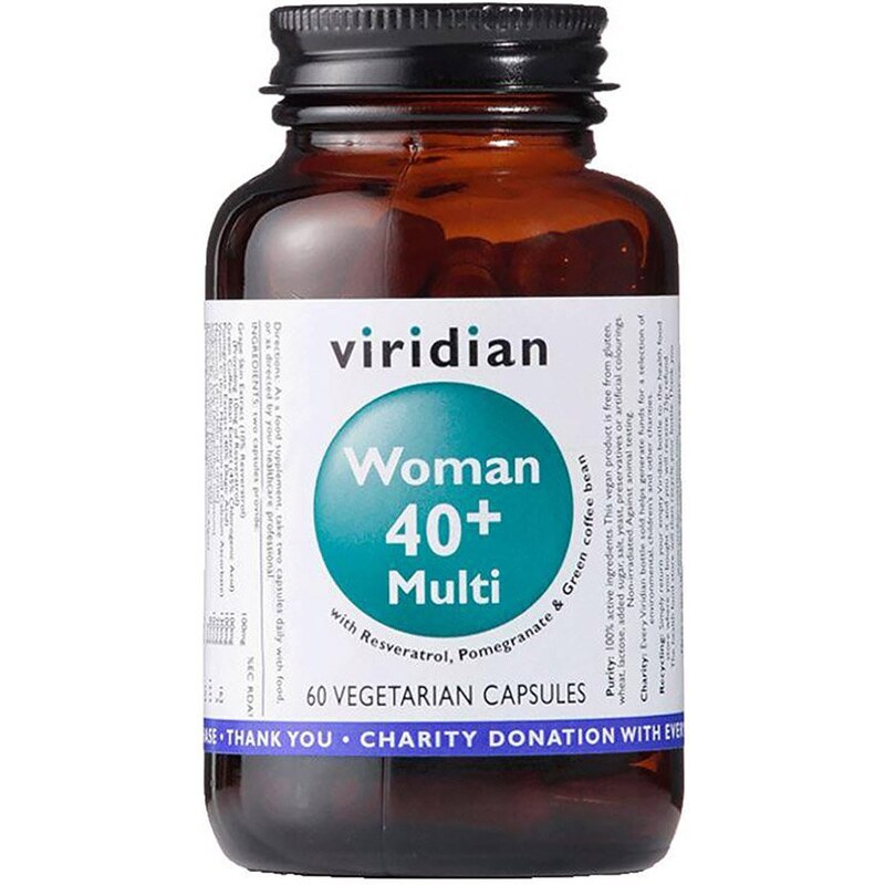 VIRIDIAN 40+ Woman Multivitamin 60 kapsúl