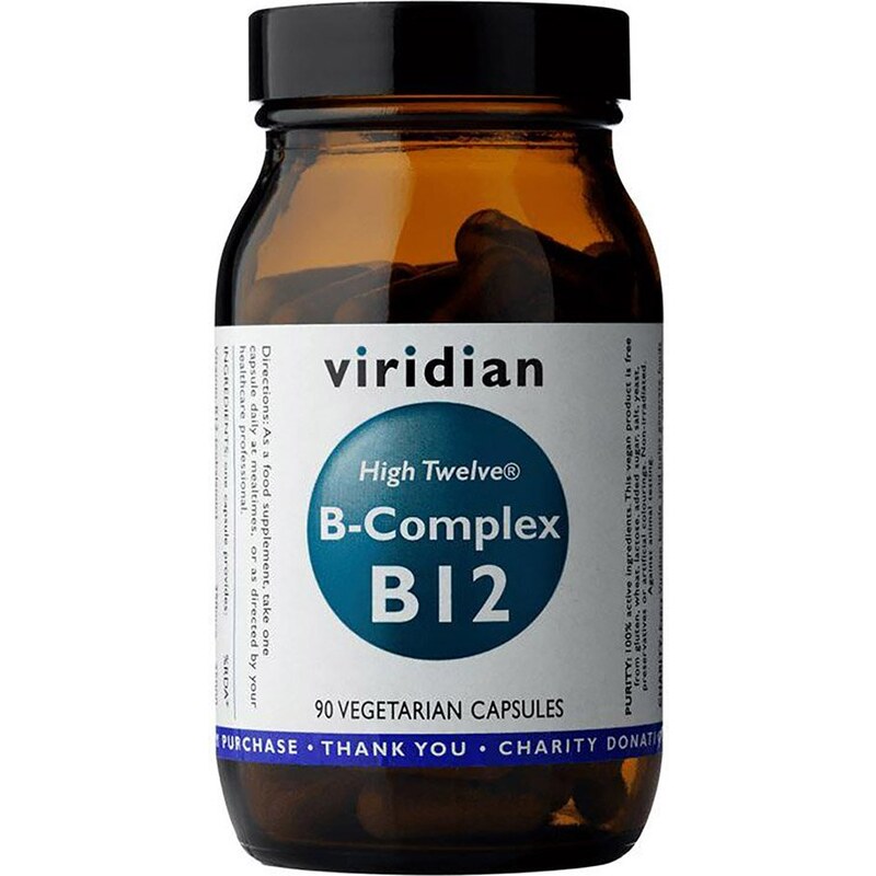 VIRIDIAN B Complex B12 High Twelwe 90 kapsúl