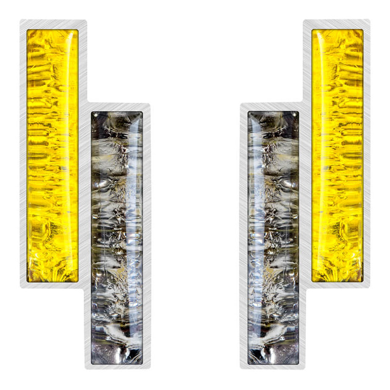 Preciosa Elegantné oceľové náušnice Desire s českým krištáľom Preciosa 66591014