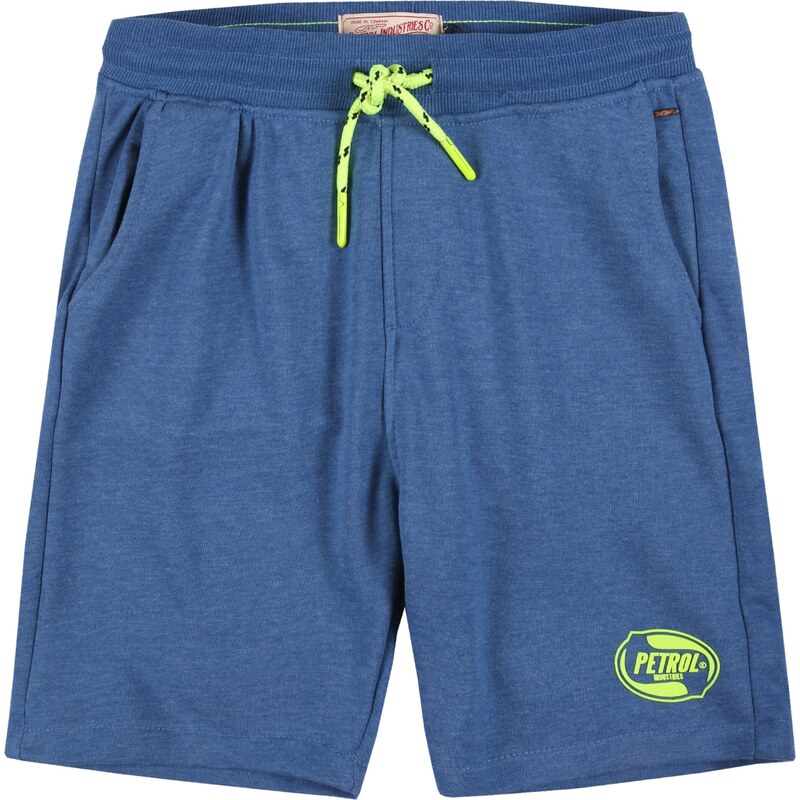 Petrol Industries Nohavice námornícka modrá / neónovo žltá / čierna 63140893